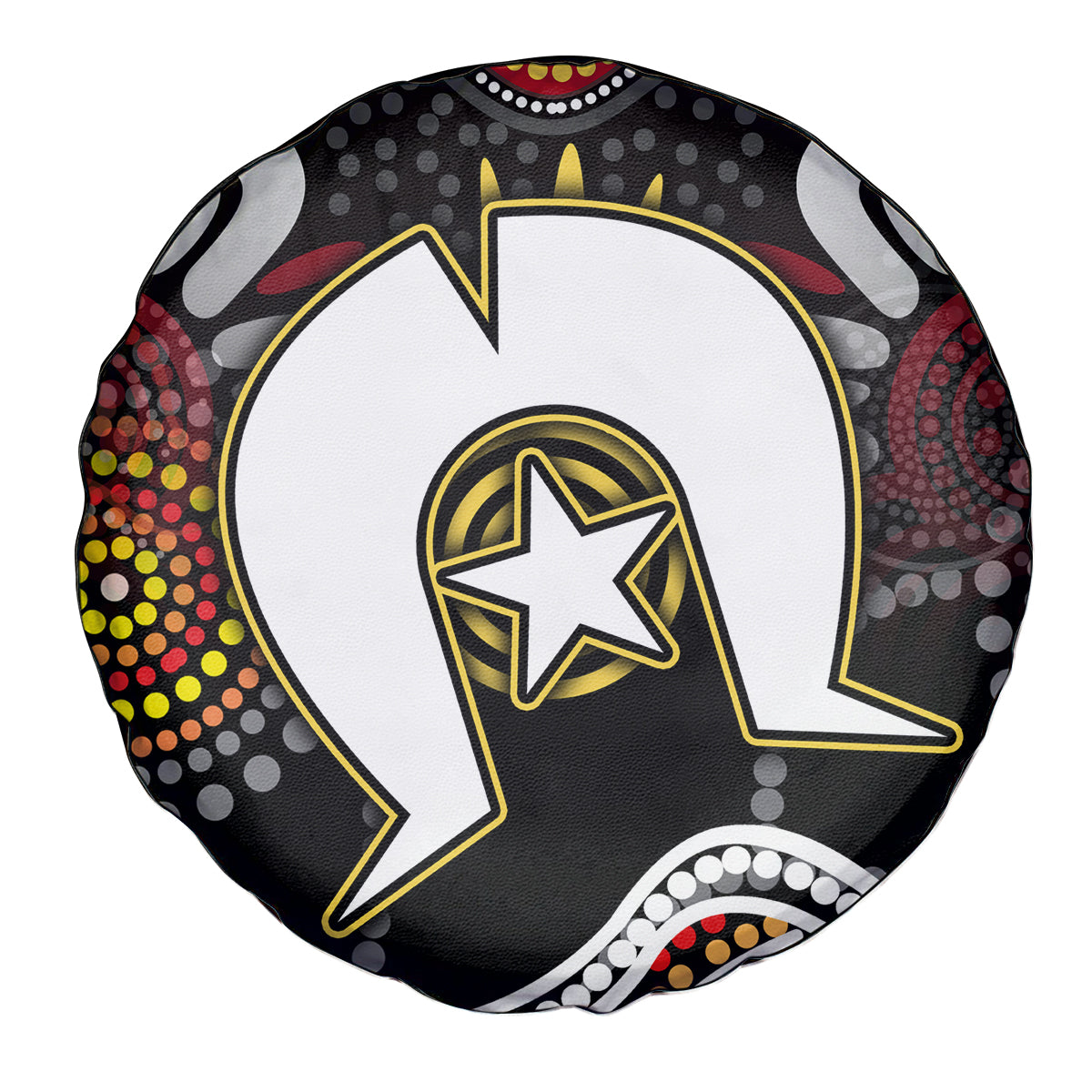 Torest Trait Islands Mix Aboriginal Pattern Spare Tire Cover - Wonder Print Shop
