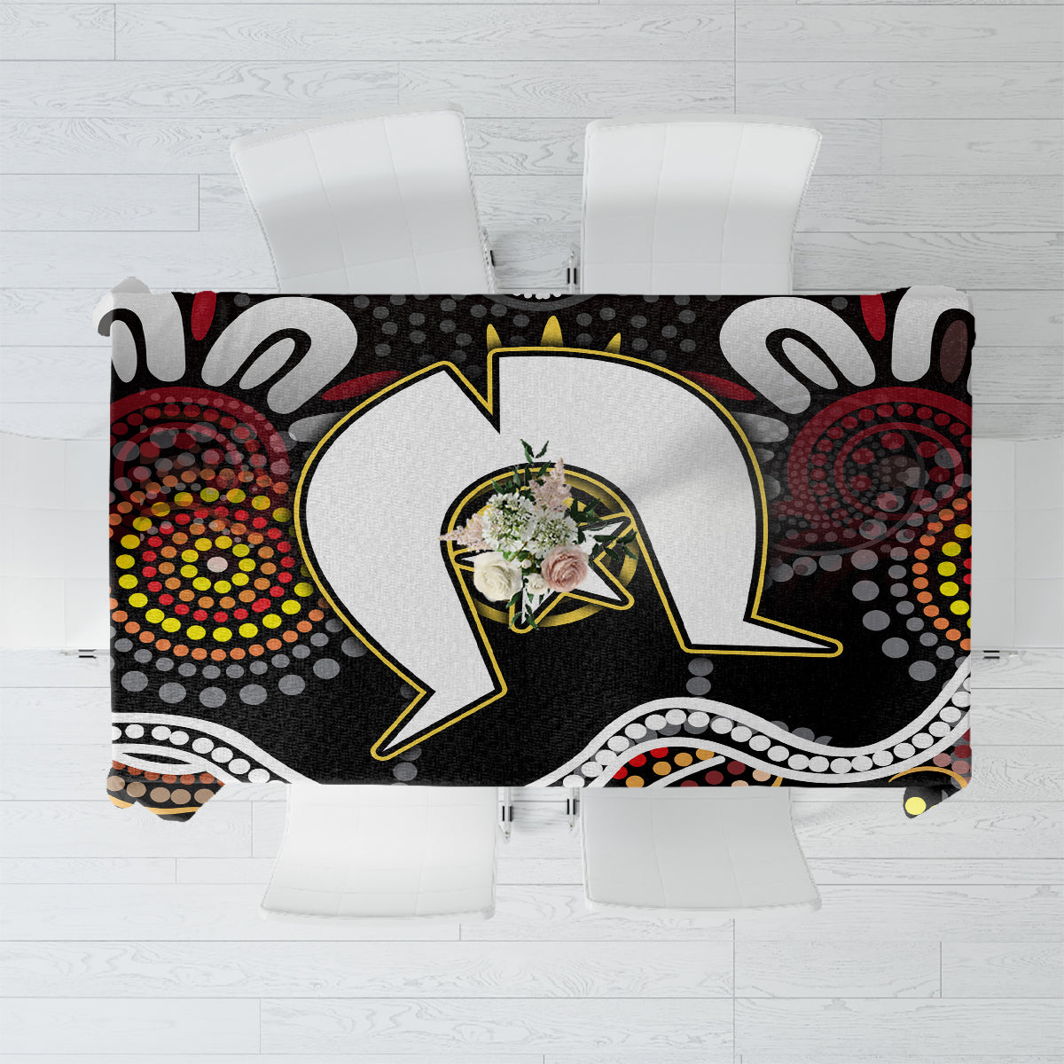 Torest Trait Islands Mix Aboriginal Pattern Tablecloth - Wonder Print Shop