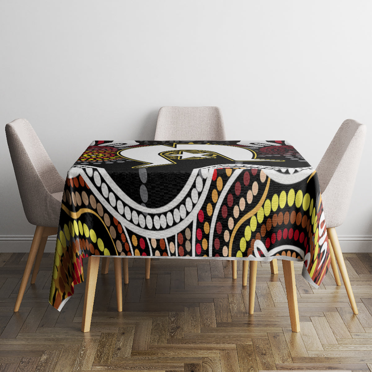 Torest Trait Islands Mix Aboriginal Pattern Tablecloth - Wonder Print Shop