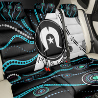 Aboriginal Pattern Torest Strait Island Back Car Seat Cover - Wonder Print Shop