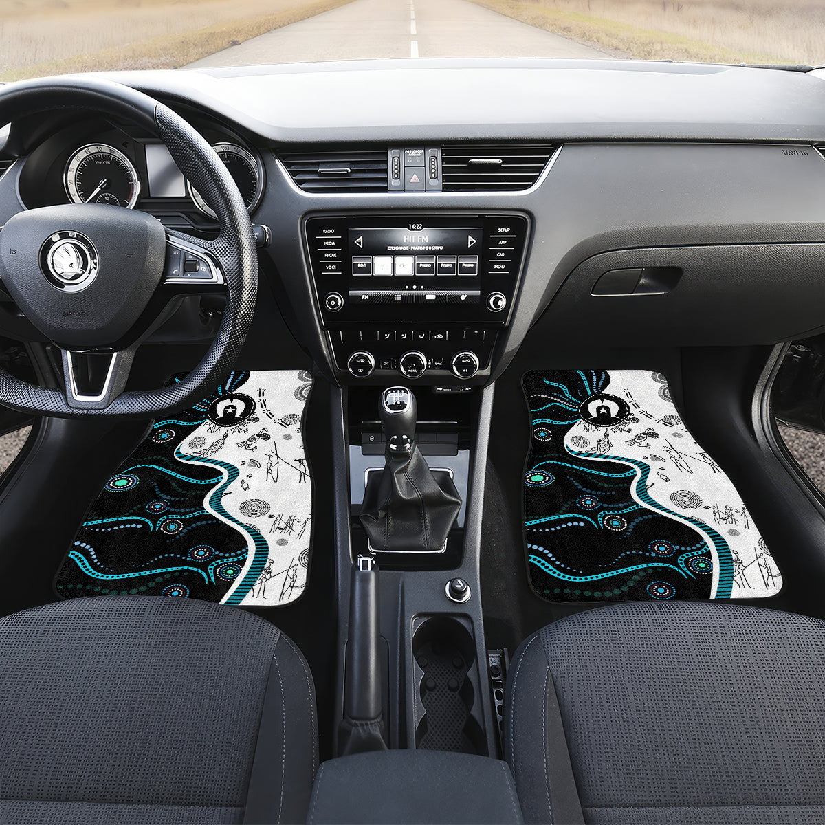 Aboriginal Pattern Torest  Strait Island Car Mats - Wonder Print Shop