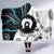 Aboriginal Pattern Torest  Strait Island Hooded Blanket