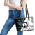 Aboriginal Pattern Torest  Strait Island Leather Tote Bag - Wonder Print Shop