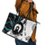 Aboriginal Pattern Torest  Strait Island Leather Tote Bag - Wonder Print Shop