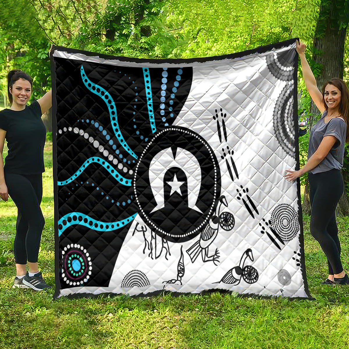 Aboriginal Pattern Torest  Strait Island Quilt - Wonder Print Shop