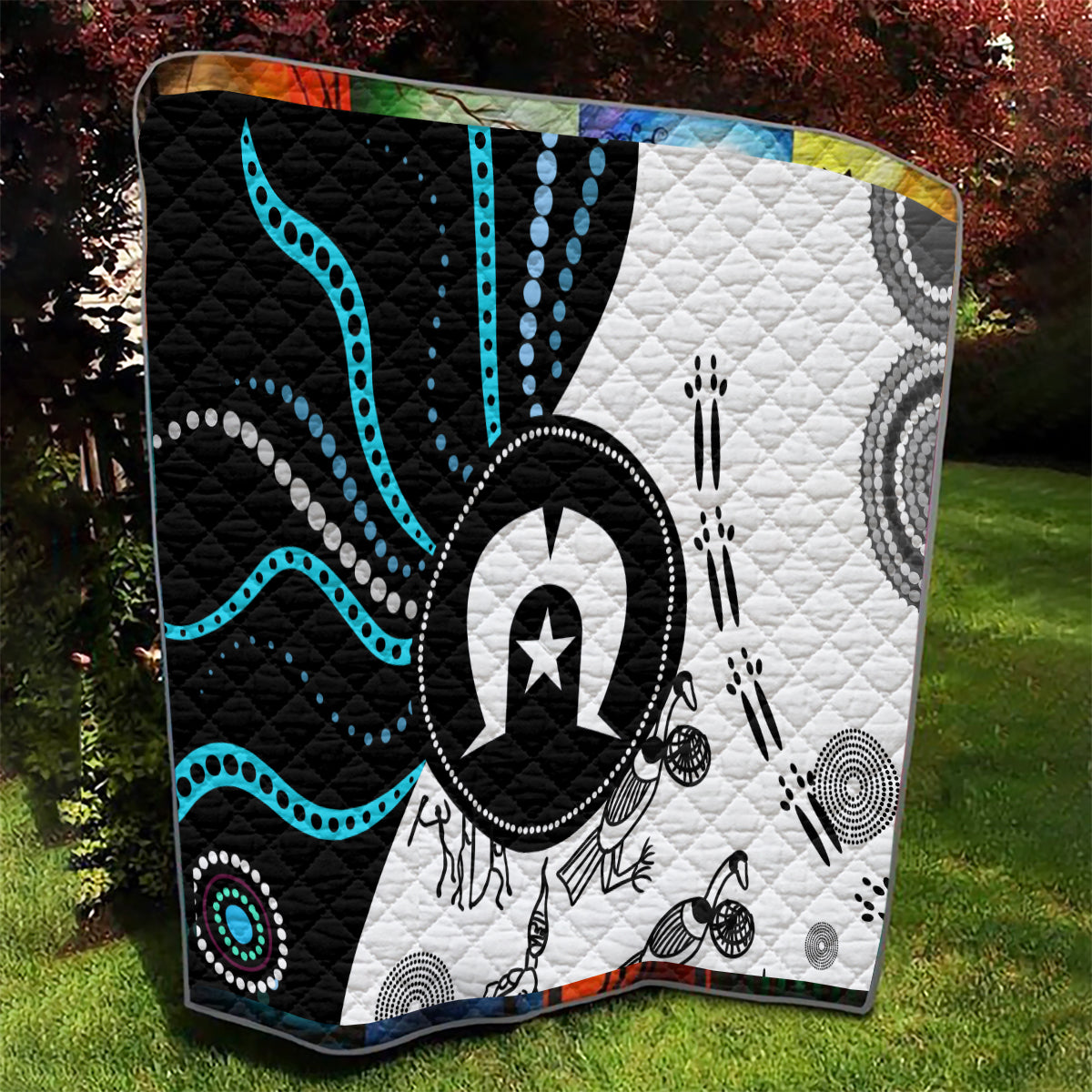 Aboriginal Pattern Torest  Strait Island Quilt - Wonder Print Shop