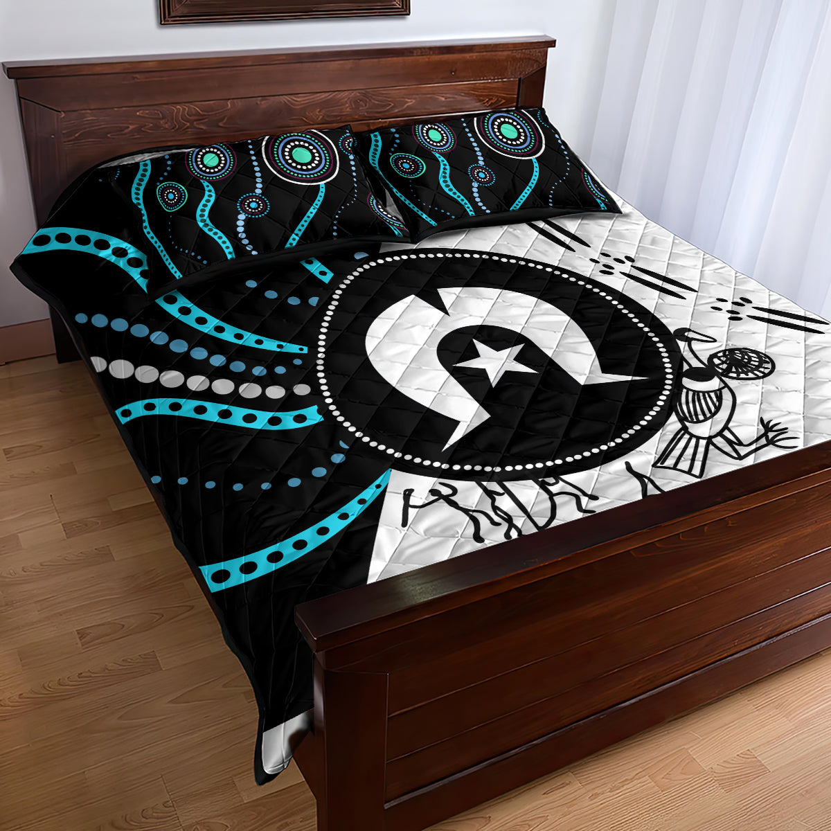 Aboriginal Pattern Torest  Strait Island Quilt Bed Set - Wonder Print Shop