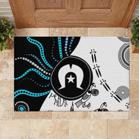 Aboriginal Pattern Torest  Strait Island Rubber Doormat - Wonder Print Shop
