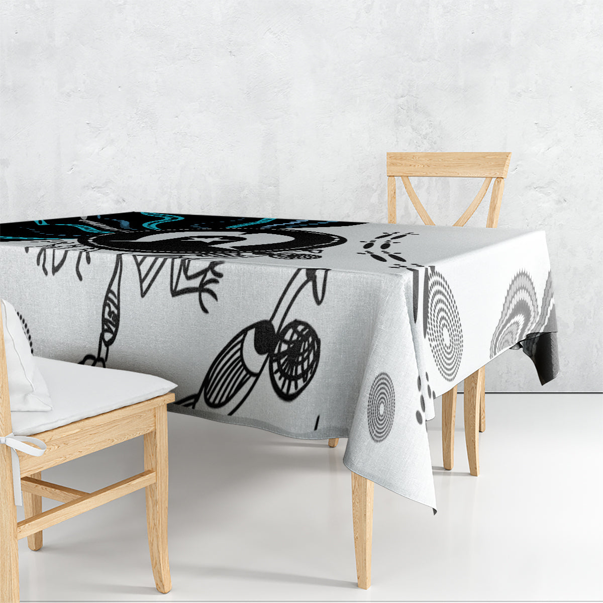 Aboriginal Pattern Torest  Strait Island Tablecloth - Wonder Print Shop