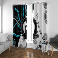 Aboriginal Pattern Torest  Strait Island Window Curtain - Wonder Print Shop