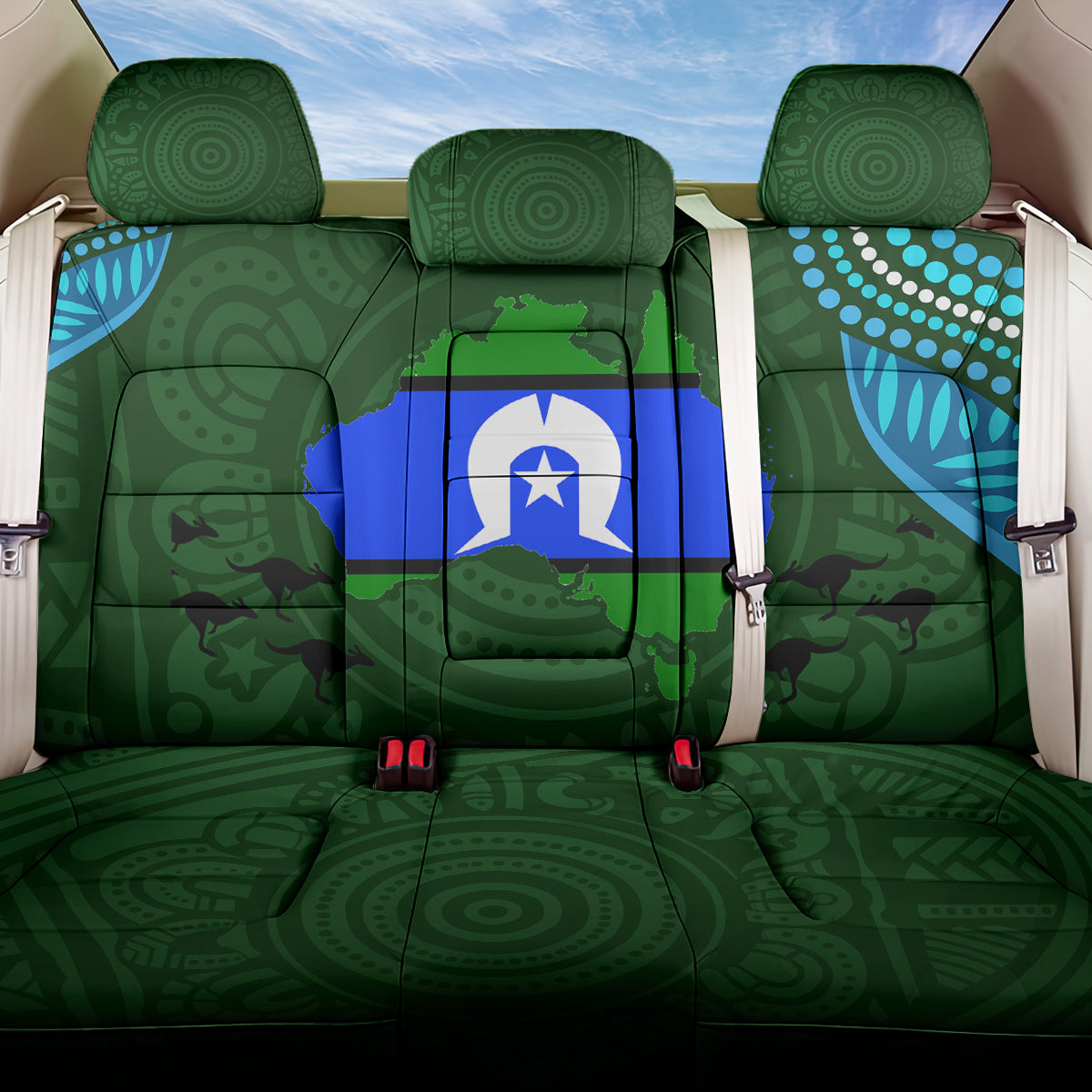 Torest Trait Islands Mix Aboriginal Pattern Back Car Seat Cover - Wonder Print Shop