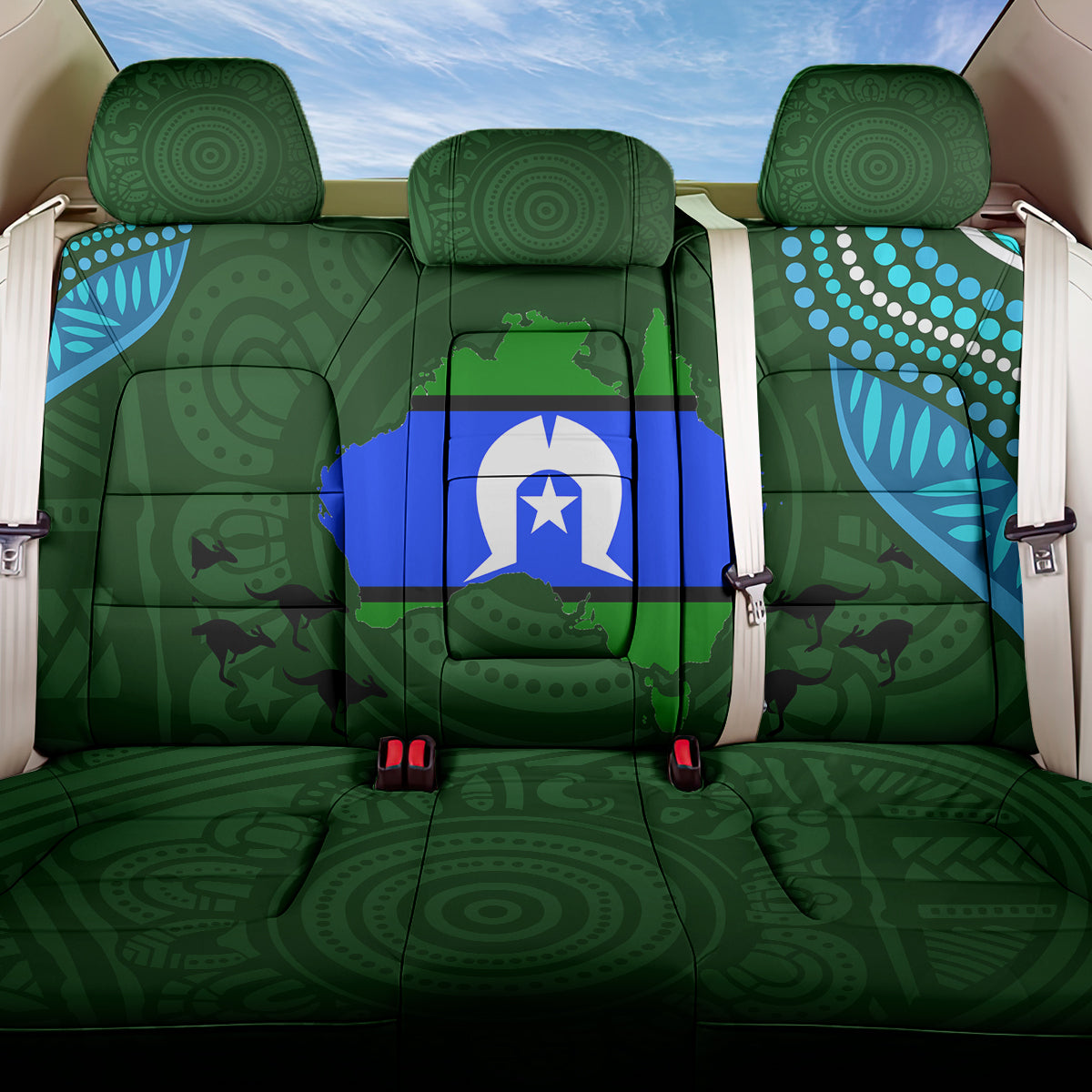 Torest Trait Islands Mix Aboriginal Pattern Back Car Seat Cover