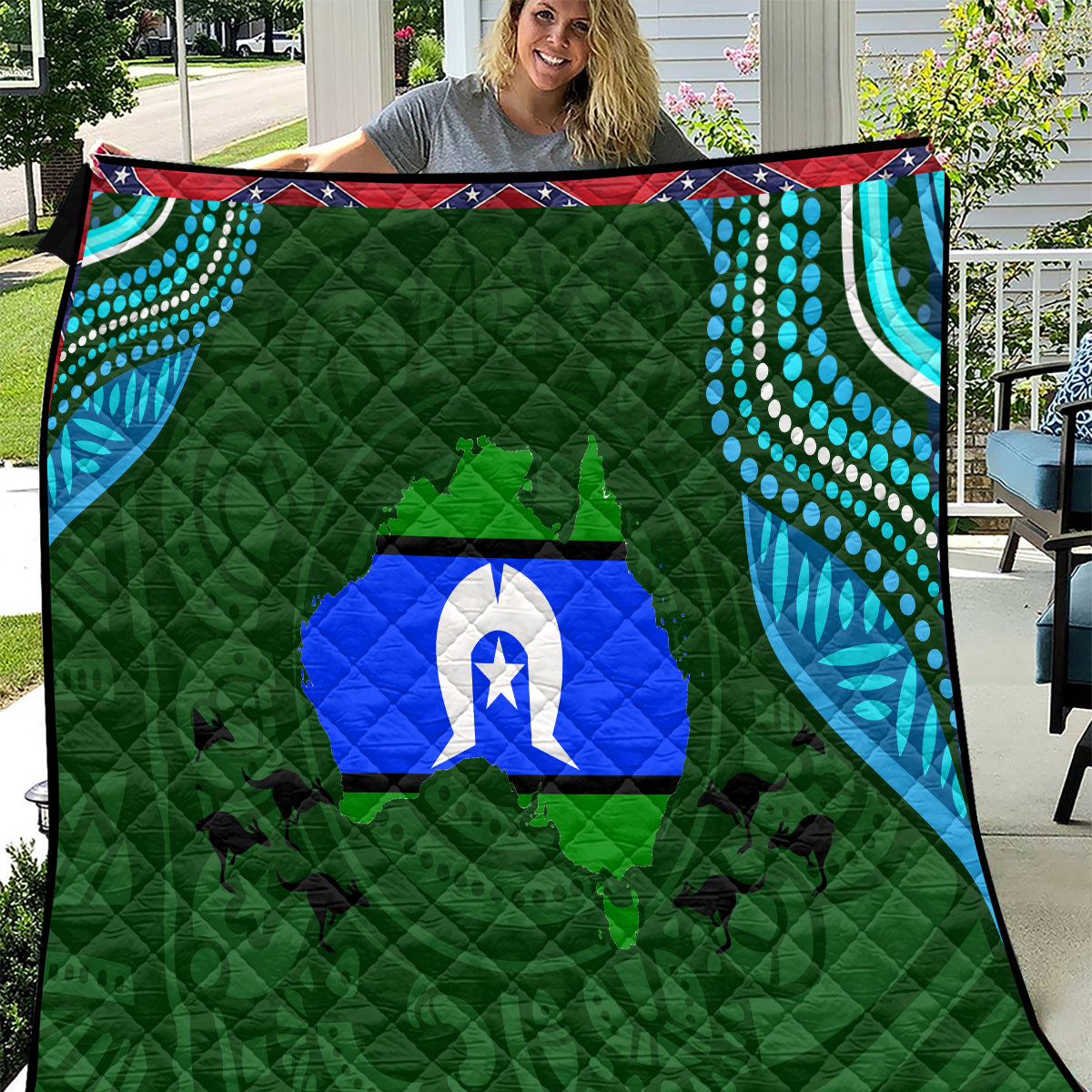 Torest Trait Islands Mix Aboriginal Pattern Quilt - Wonder Print Shop