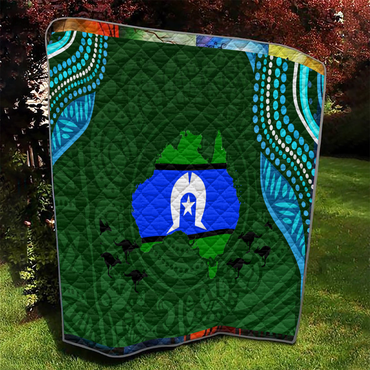 Torest Trait Islands Mix Aboriginal Pattern Quilt - Wonder Print Shop