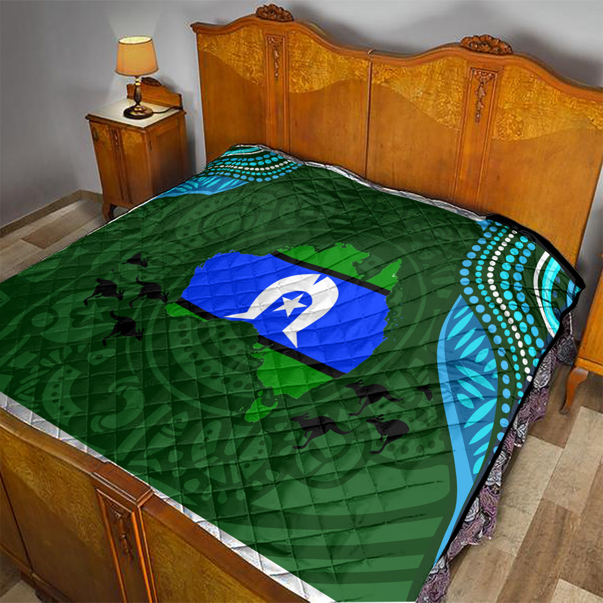 Torest Trait Islands Mix Aboriginal Pattern Quilt - Wonder Print Shop