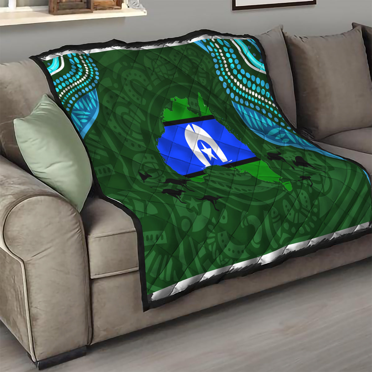 Torest Trait Islands Mix Aboriginal Pattern Quilt - Wonder Print Shop