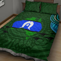 Torest Trait Islands Mix Aboriginal Pattern Quilt Bed Set - Wonder Print Shop