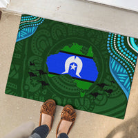 Torest Trait Islands Mix Aboriginal Pattern Rubber Doormat - Wonder Print Shop
