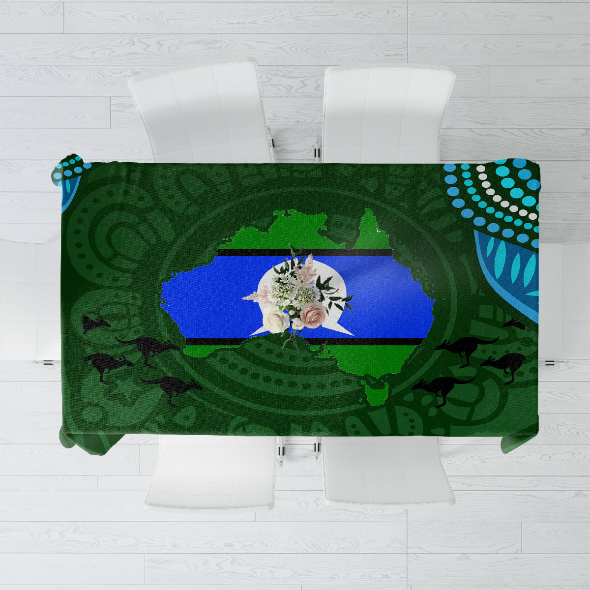 Torest Trait Islands Mix Aboriginal Pattern Tablecloth - Wonder Print Shop