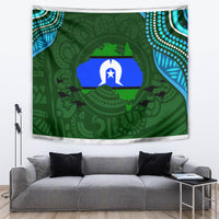 Torest Trait Islands Mix Aboriginal Pattern Tapestry - Wonder Print Shop