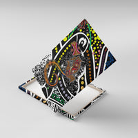 Aboriginal Lizzard Pattern Dot Art Canvas Wall Art - Wonder Print Shop