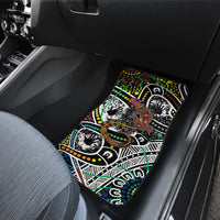 Aboriginal Lizzard Pattern Dot Art Car Mats - Wonder Print Shop