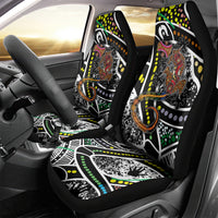 Aboriginal Lizzard Pattern Dot Art Car Seat Cover - Wonder Print Shop