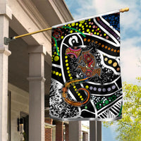 Aboriginal Lizzard Pattern Dot Art Garden Flag - Wonder Print Shop
