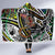 Aboriginal Lizzard Pattern Dot Art Hooded Blanket