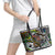 Aboriginal Lizzard Pattern Dot Art Leather Tote Bag - Wonder Print Shop