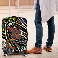 Aboriginal Lizzard Pattern Dot Art Luggage Cover - Wonder Print Shop