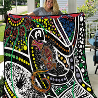 Aboriginal Lizzard Pattern Dot Art Quilt - Wonder Print Shop