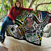Aboriginal Lizzard Pattern Dot Art Quilt - Wonder Print Shop