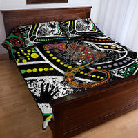 Aboriginal Lizzard Pattern Dot Art Quilt Bed Set - Wonder Print Shop