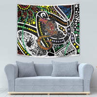 Aboriginal Lizzard Pattern Dot Art Tapestry - Wonder Print Shop
