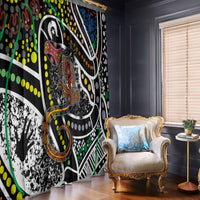 Aboriginal Lizzard Pattern Dot Art Window Curtain - Wonder Print Shop