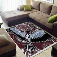 Aboriginal Pattern Bird Area Rug - Wonder Print Shop