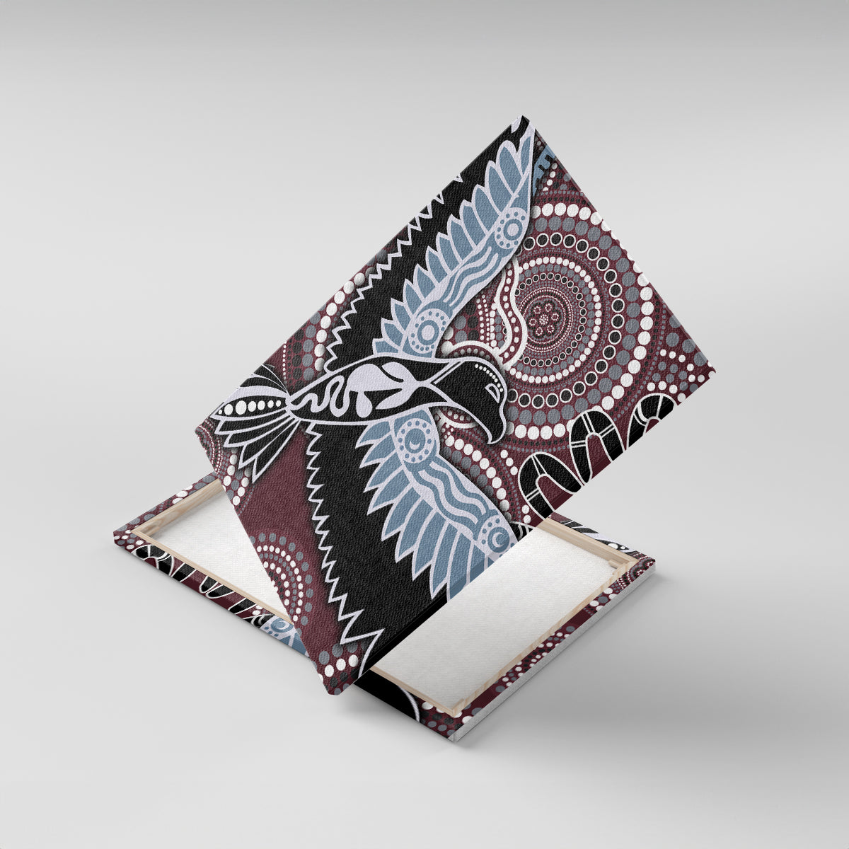 Aboriginal Pattern Bird Canvas Wall Art - Wonder Print Shop