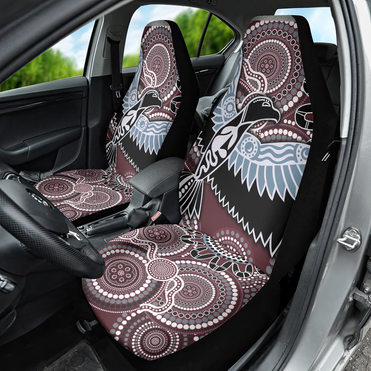 Aboriginal Pattern Bird Car Seat Cover - Wonder Print Shop