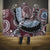 Aboriginal Pattern Bird Hooded Blanket