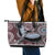 Aboriginal Pattern Bird Leather Tote Bag - Wonder Print Shop