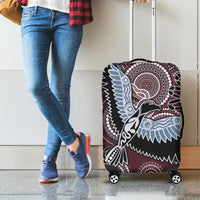Aboriginal Pattern Bird Luggage Cover - Wonder Print Shop