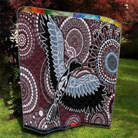Aboriginal Pattern Bird Quilt - Wonder Print Shop
