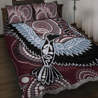 Aboriginal Pattern Bird Quilt Bed Set - Wonder Print Shop