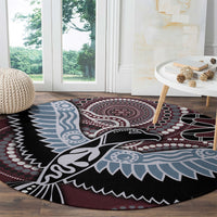 Aboriginal Pattern Bird Round Carpet