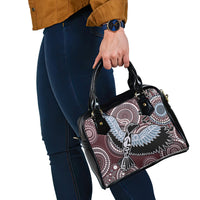 Aboriginal Pattern Bird Shoulder Handbag