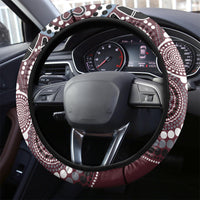 Aboriginal Pattern Bird Steering Wheel Cover - Wonder Print Shop
