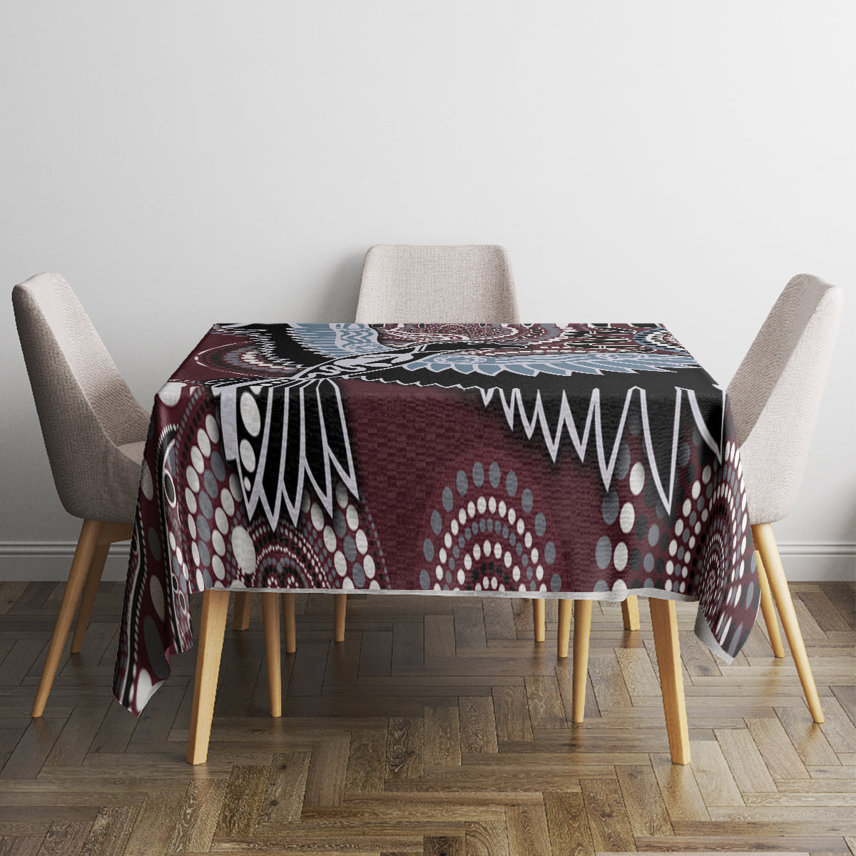 Aboriginal Pattern Bird Tablecloth - Wonder Print Shop