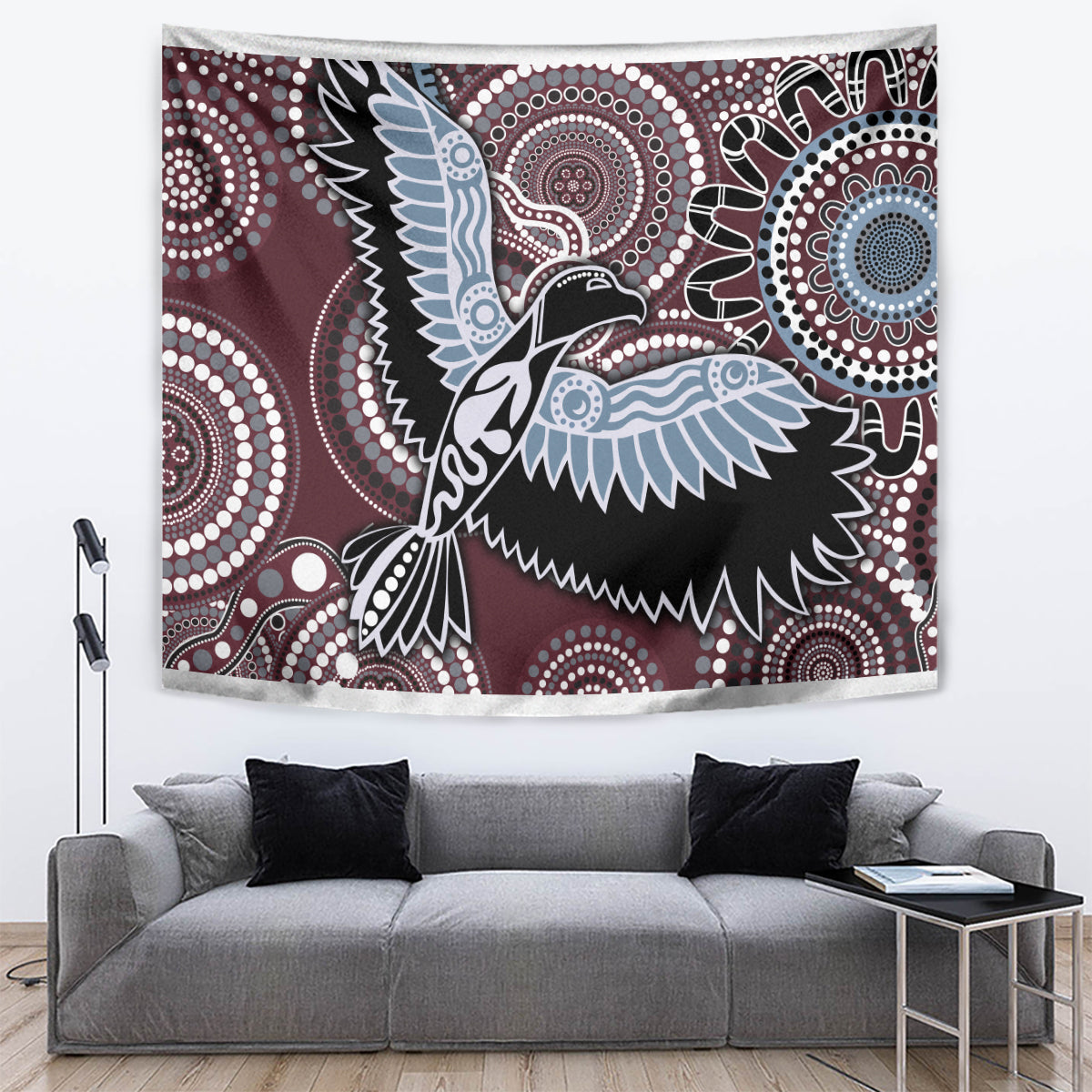 Aboriginal Pattern Bird Tapestry - Wonder Print Shop