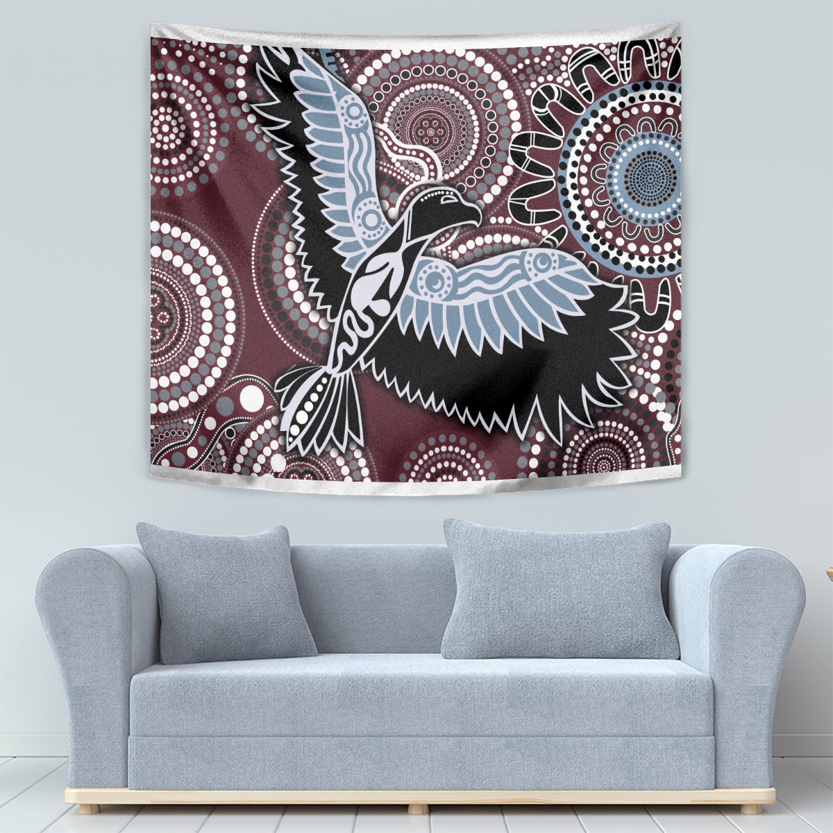 Aboriginal Pattern Bird Tapestry - Wonder Print Shop